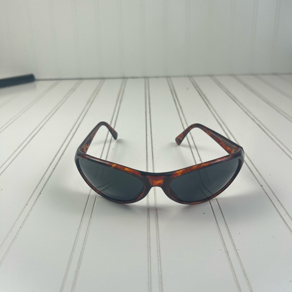 Haven Tortoise Shell Wrap-Around Sunglasses Dark Lens Vintage Y2K Style - Picture 2 of 10